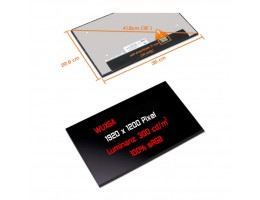 LCD LED ZASLON 16" NV160WUM-N42 349mm za prenosnik HP, LENOVO, DELL, ASUS, ACER / FHD 1920X1080 IPS / 30-polni EDP, eDP 1.2, HBR1 17mm / MAT / TANEK / BREZ NOSILCEV